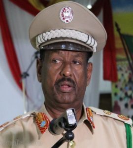 Police Chief Somalia, Abdi Hassan Hijaar