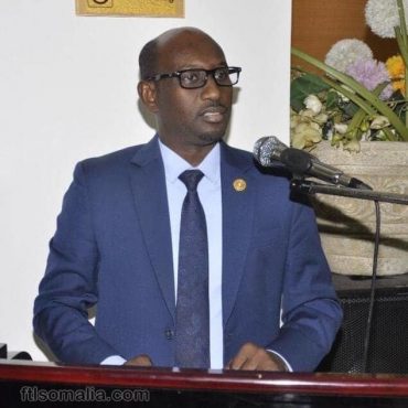 Somali Male Member of Parliament, Abdihakim Moallim Ahmed Malin