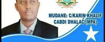 Male Member of Parliament Somalia, Galmudug, Xil. Abdikarim Khalif Abdi Dhalac