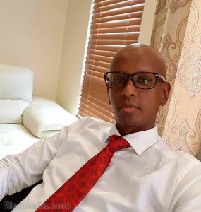 Somali male, member of parliament FGS, Abdisabir Nur Shurie