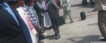 Delegation from Somaliland Mogadishu Airport