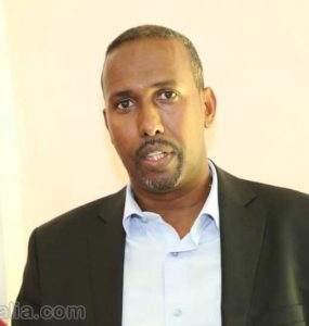 Somali male Member of Parliament, Khaliif Abdi Omar