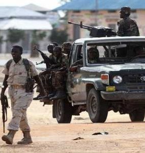Somali forces patrolling Mogadishu