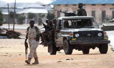 Somali forces patrolling Mogadishu