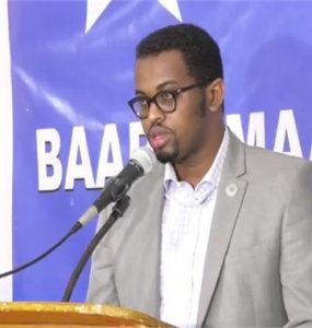 Somali Male, Member of Parliament, Mohamed Adam Moalim Ali