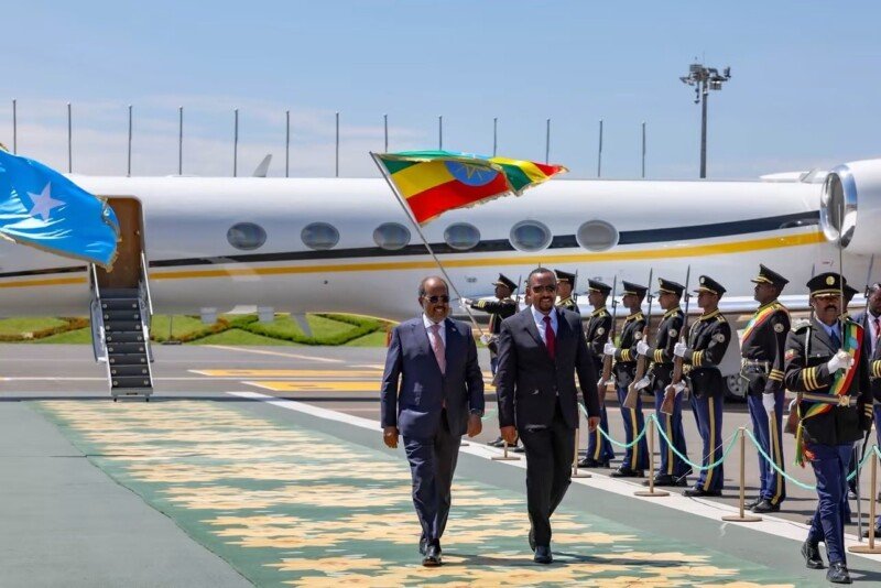 President HSM arrives in Addis