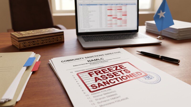 Sanction list Somalia Laftagareen