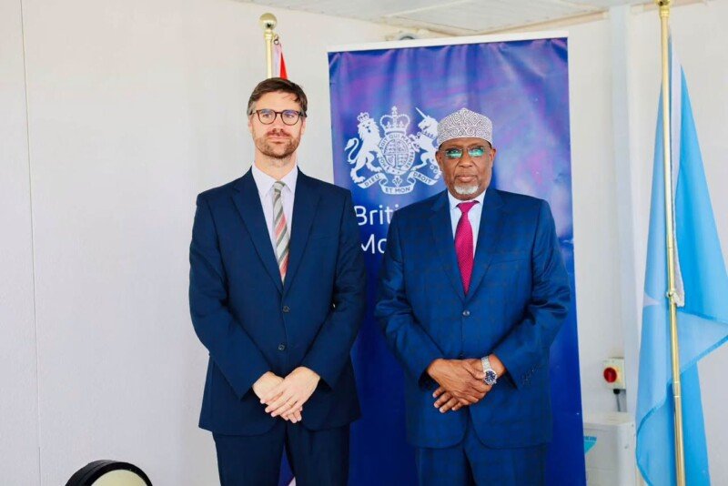 UK Ambassador King and SWS President Madobe